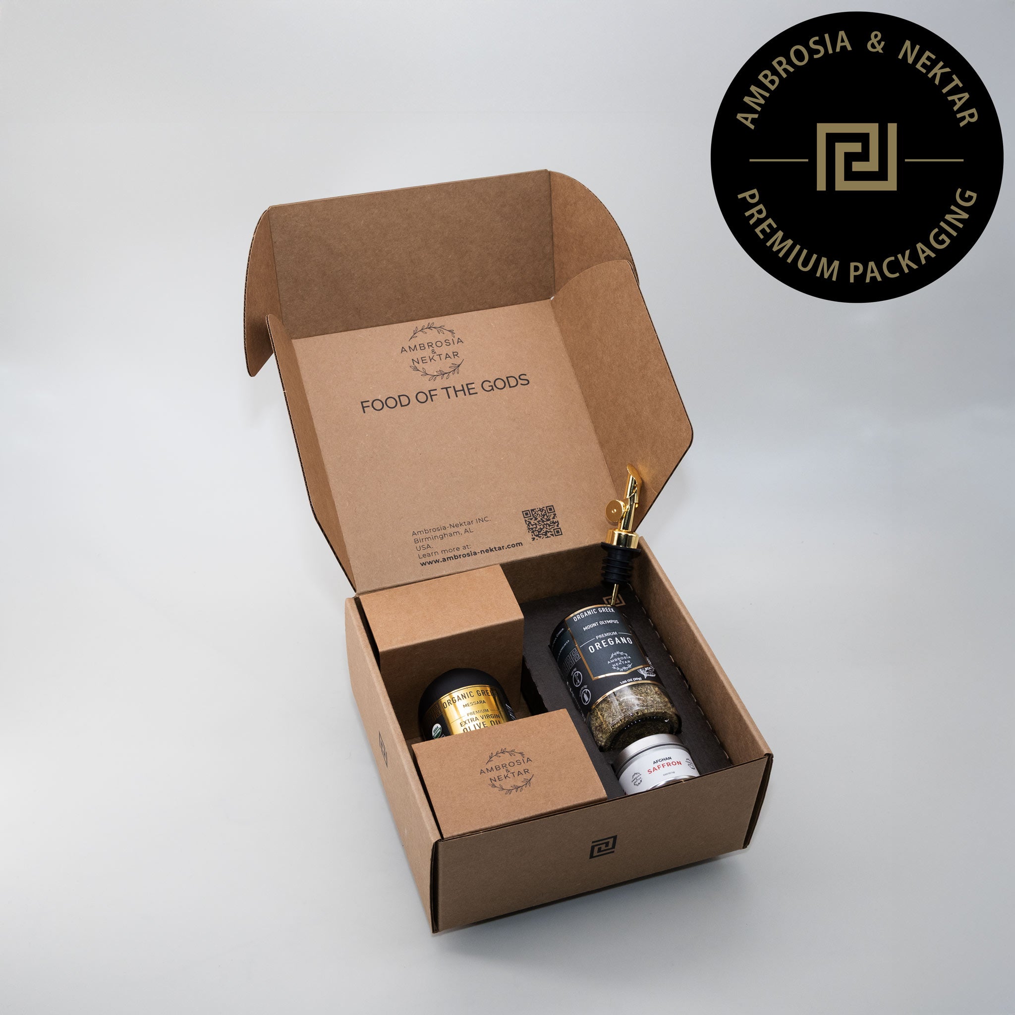 Oregano + Olive Oil Petite + Saffron + Spout - Ambrosia - Nektar.com