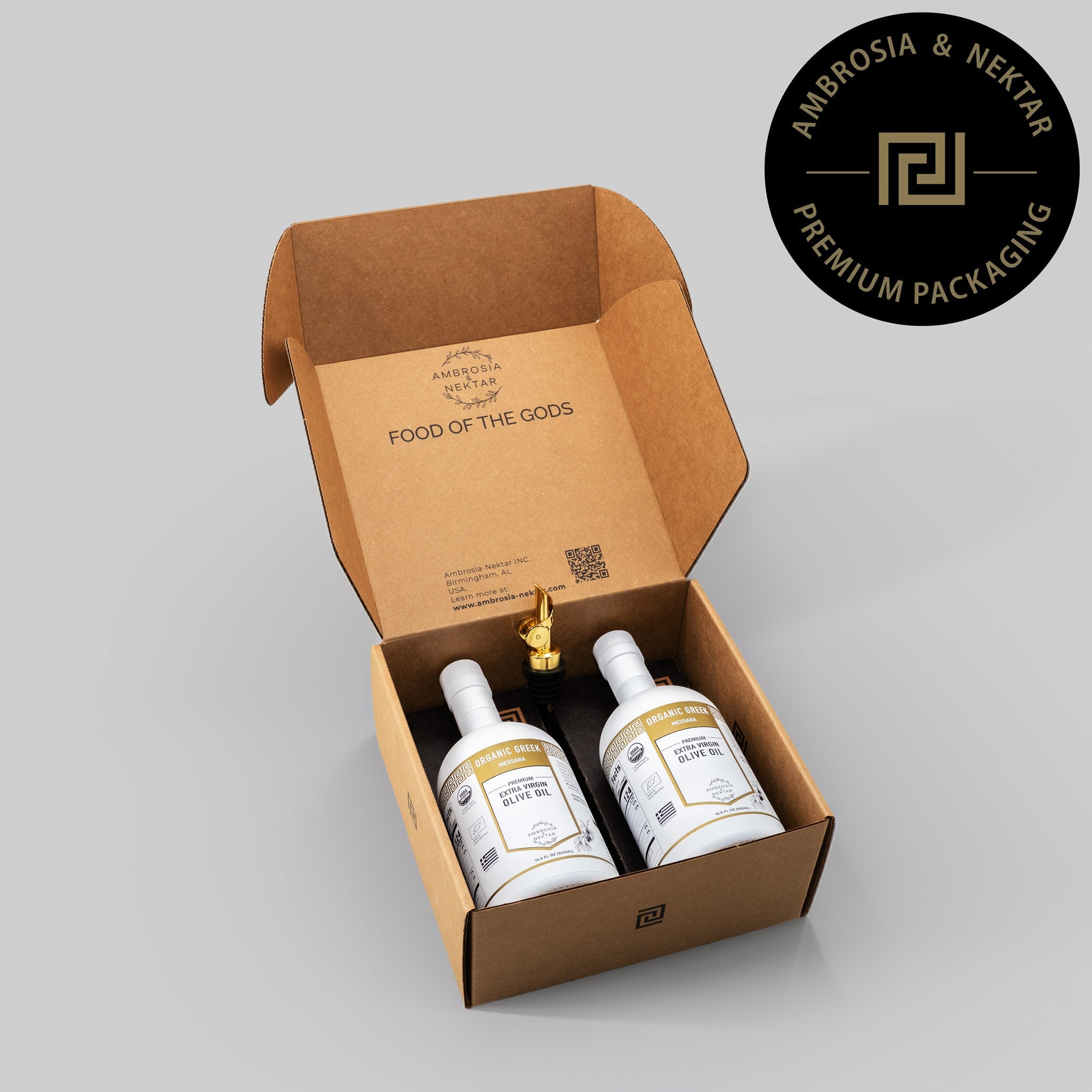 Premium Greek Organic Extra Virgin Olive Oil - Ambrosia - Nektar.com