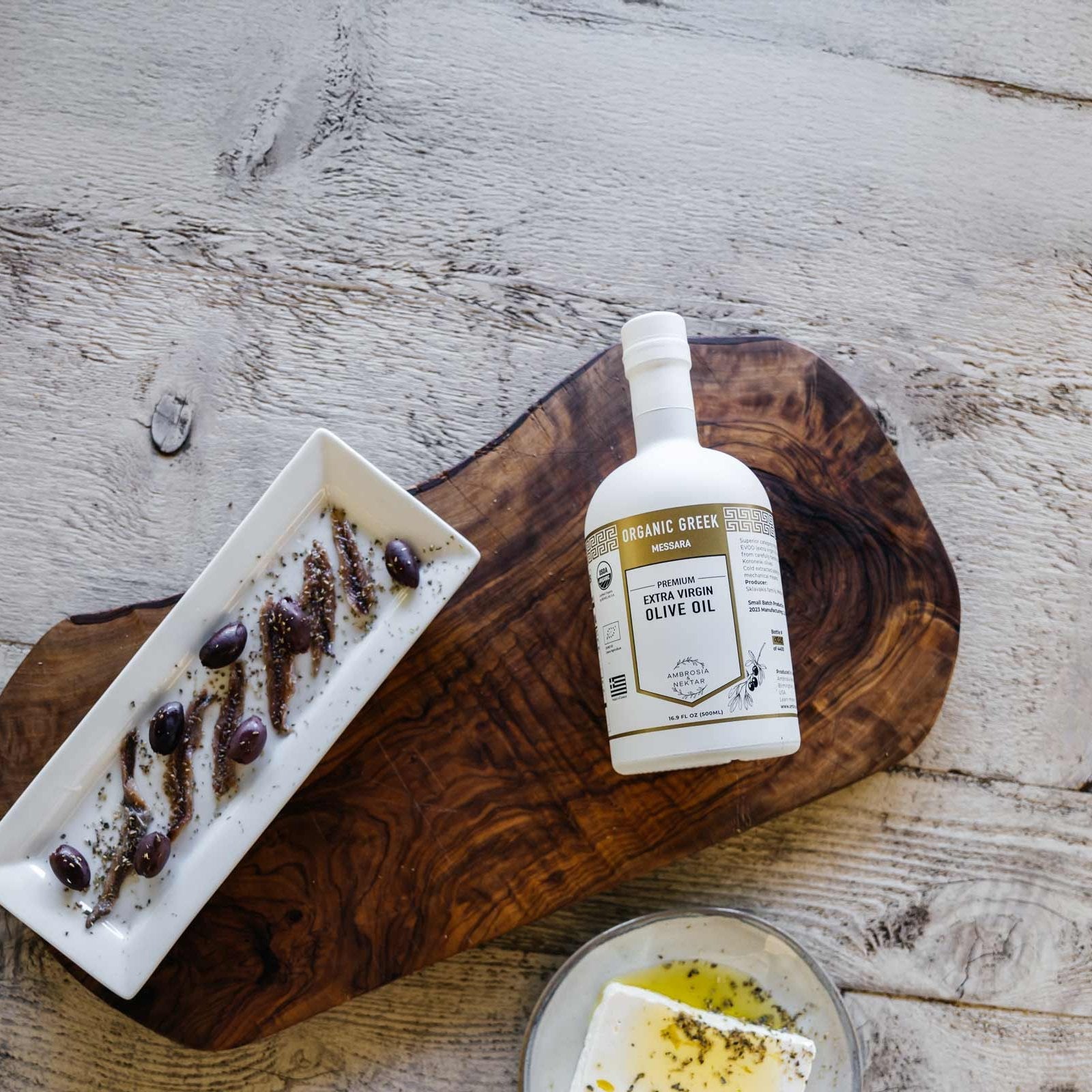 Premium Greek Organic Extra Virgin Olive Oil - Ambrosia - Nektar.com