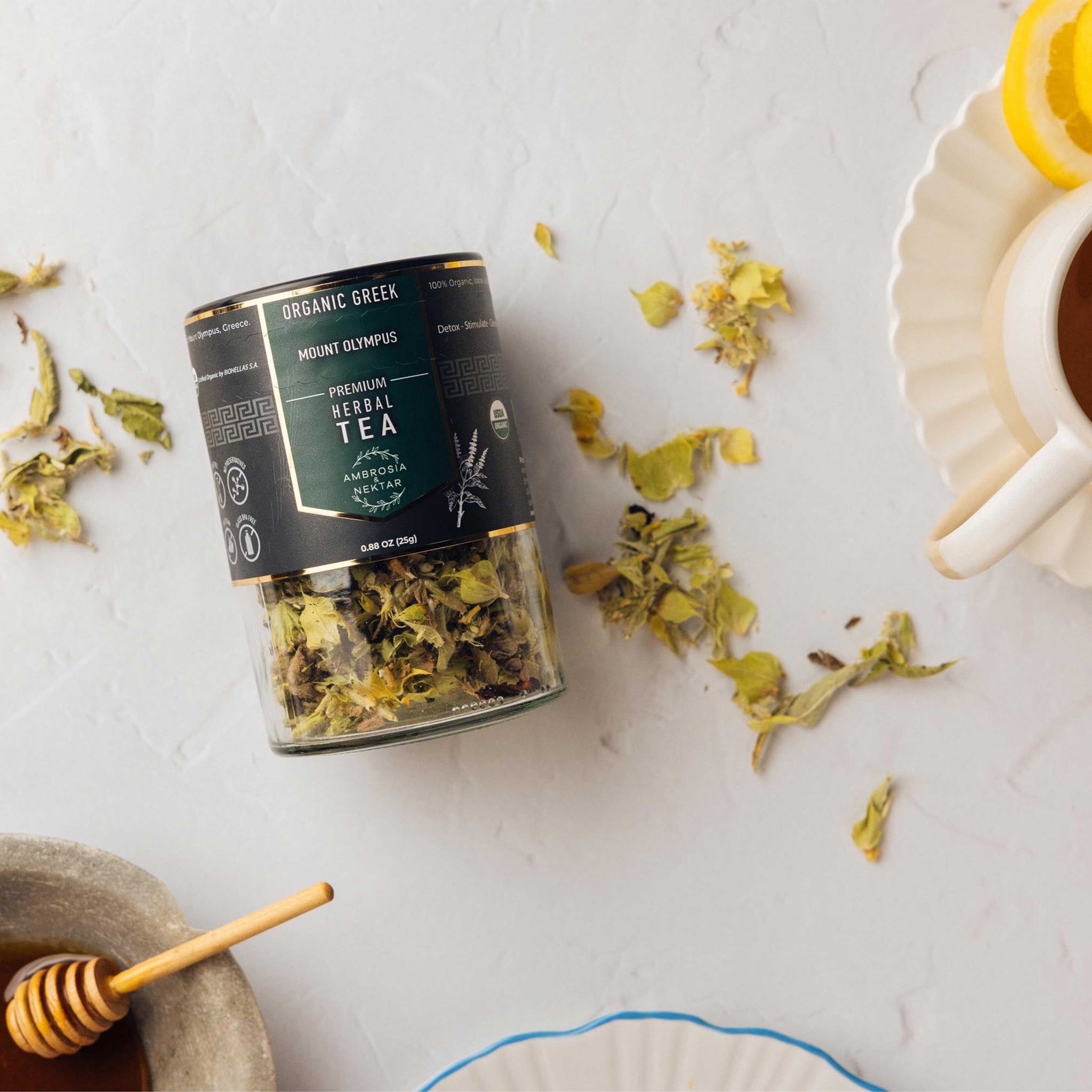 Premium Greek Organic Herbal Tea - Ambrosia - Nektar.com