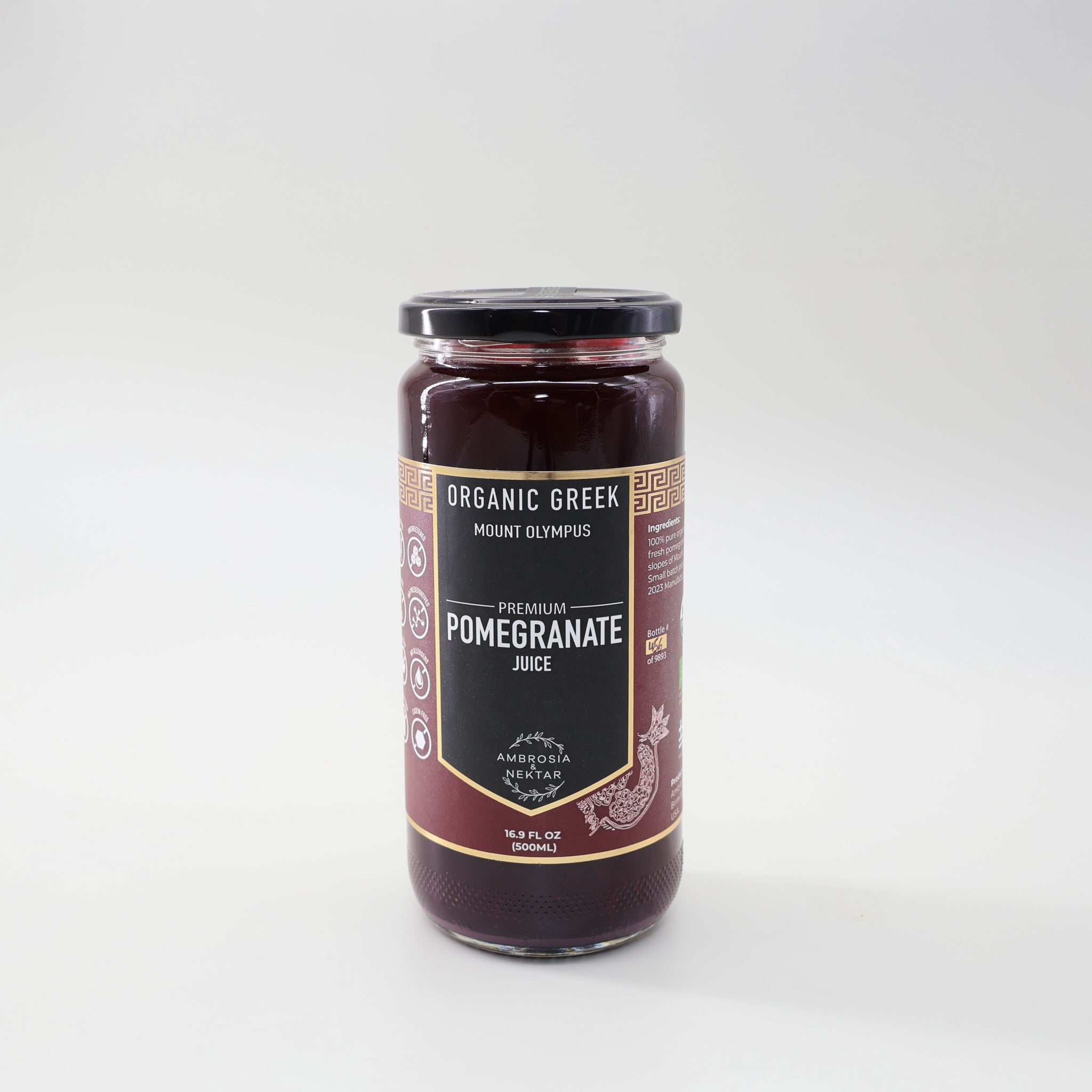 Premium Greek Organic Pomegranate Juice - Ambrosia - Nektar.com