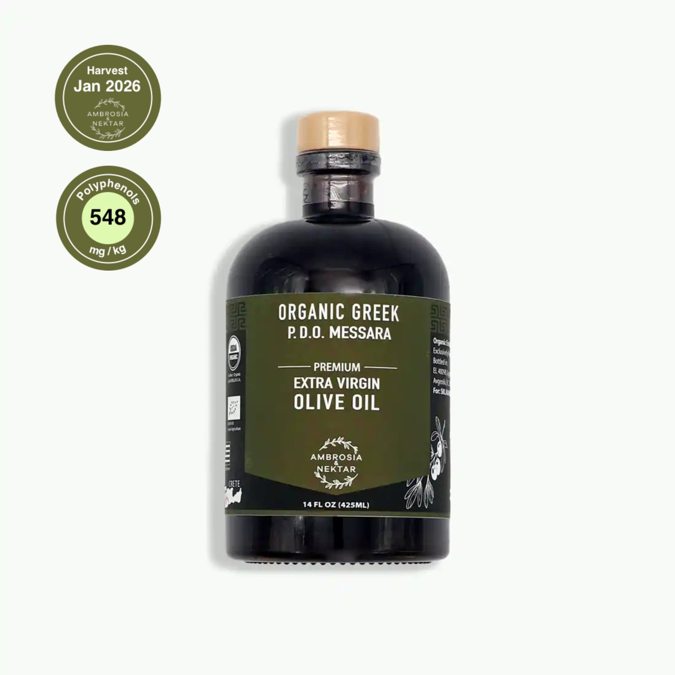 Premium Greek Organic EVOO