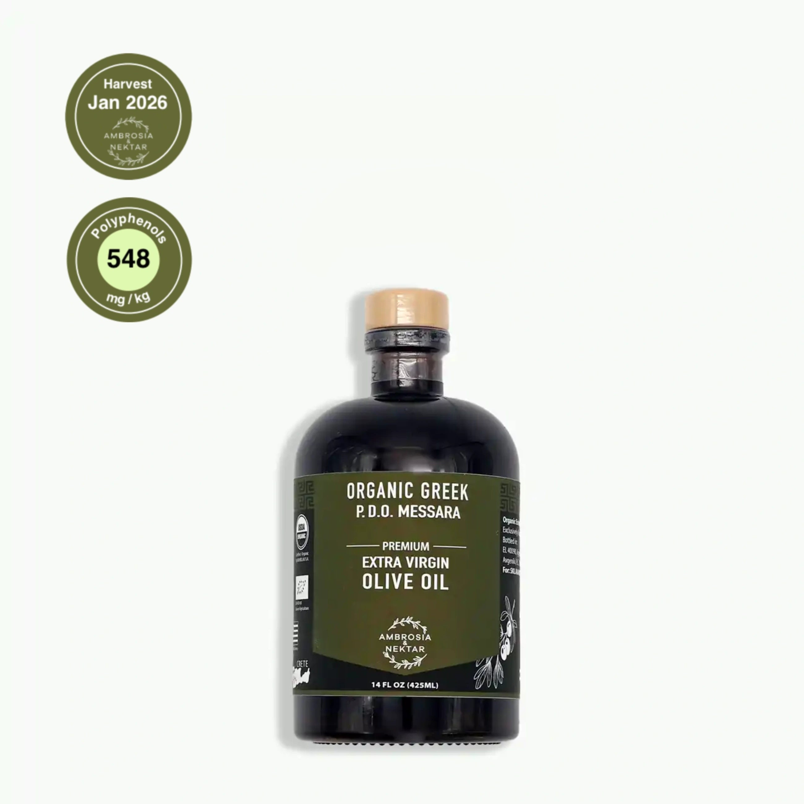 Greek Organic Extra Virgin Olive Oil