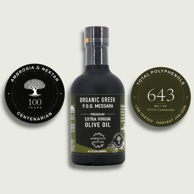 Greek Organic Extra Virgin Olive Oil - 100-Year-Old-Trees