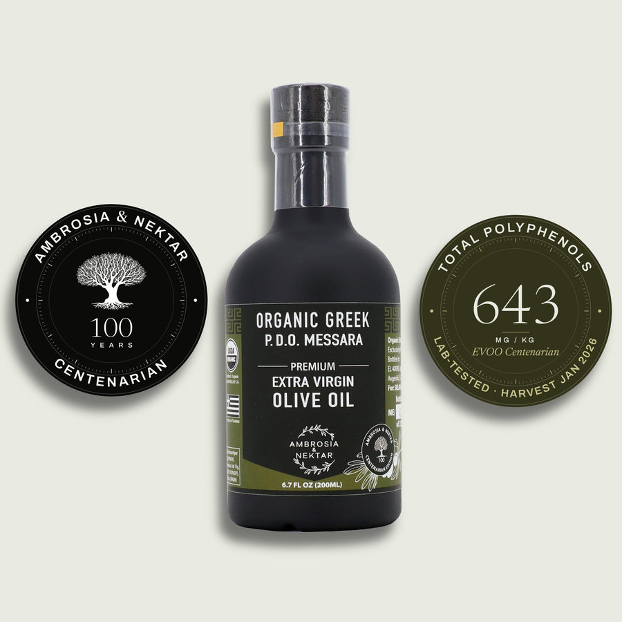 Greek Organic Extra Virgin Olive Oil - 100-Year-Old-Trees