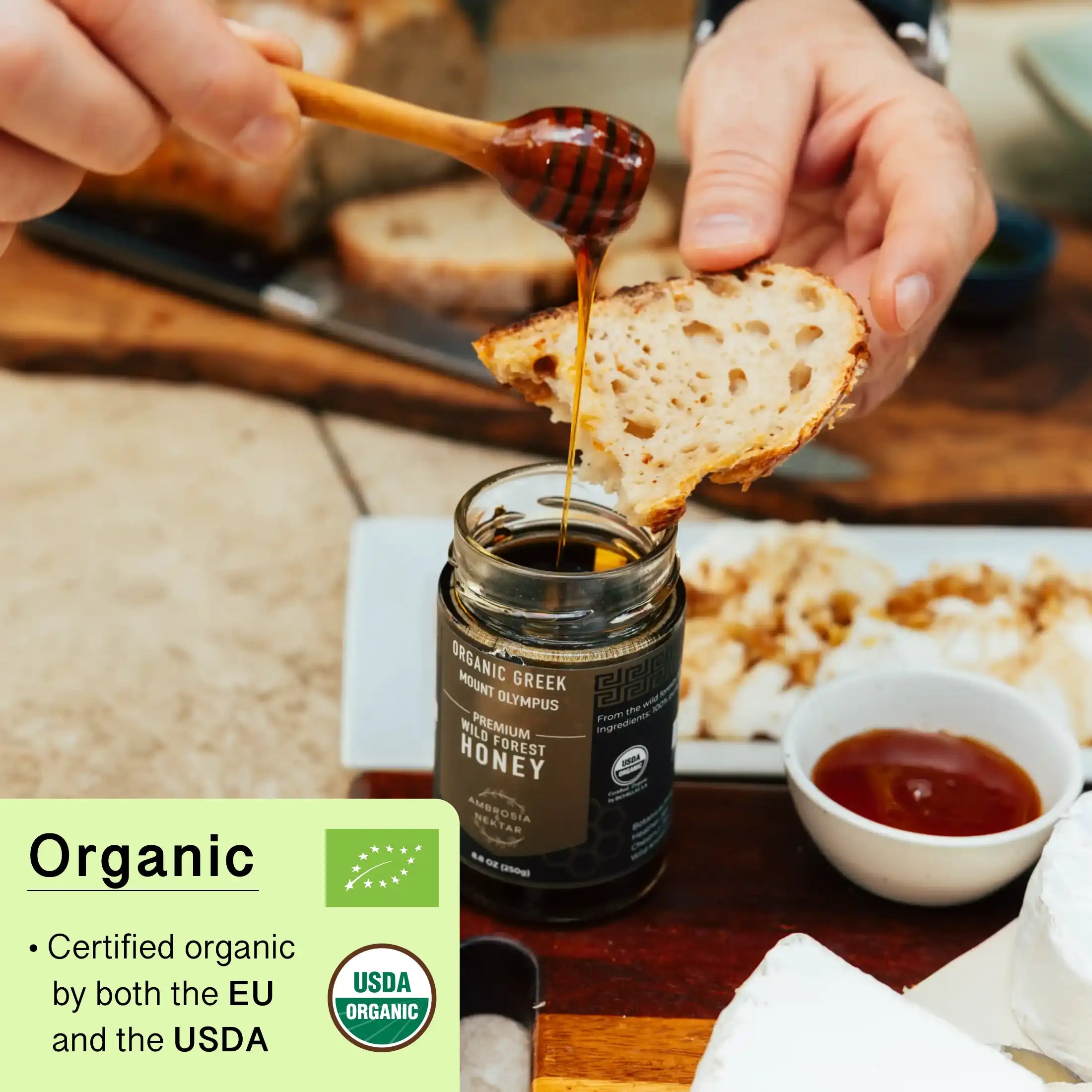 Greek Organic Raw Wild Forest Honey
