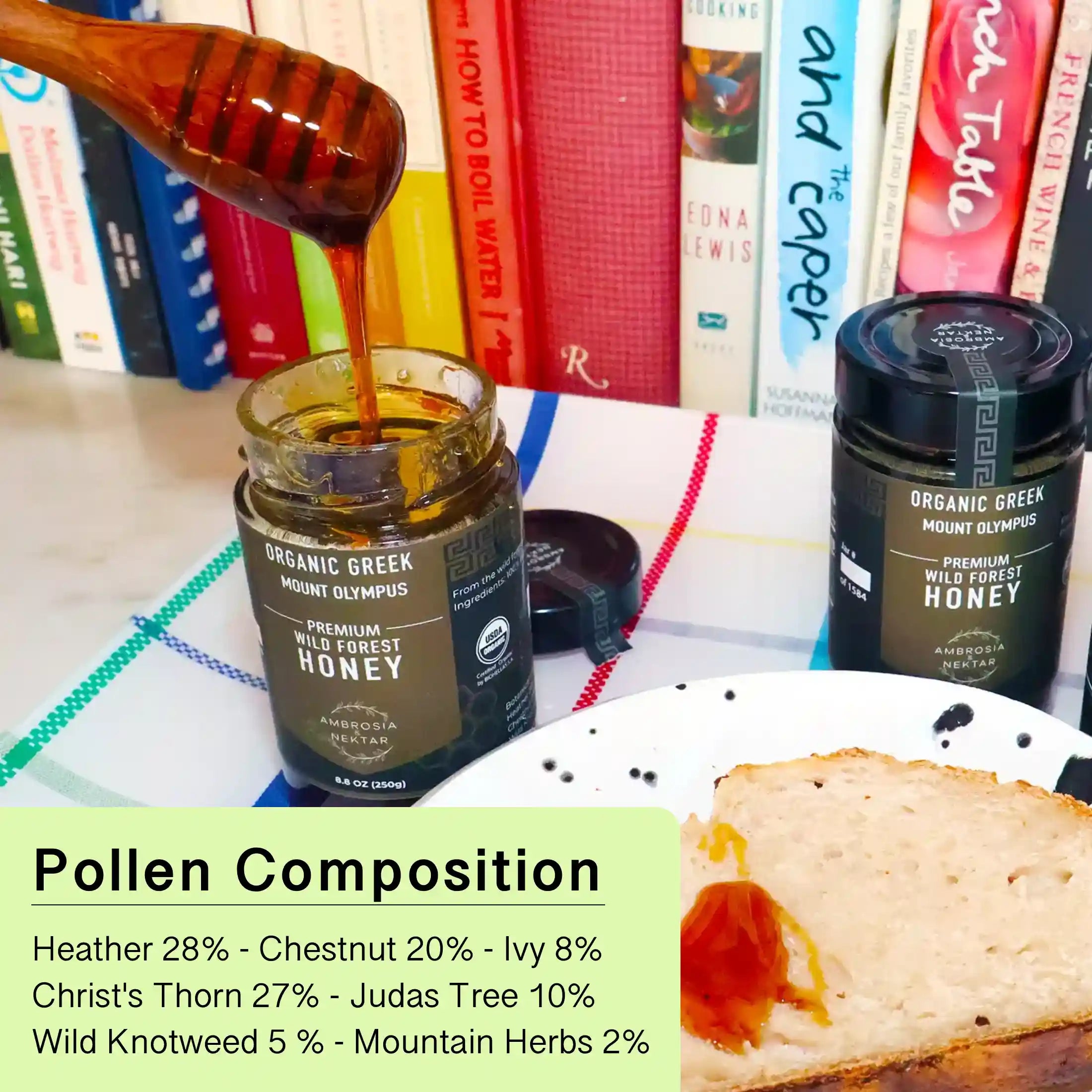 Greek Organic Raw Wild Forest Honey