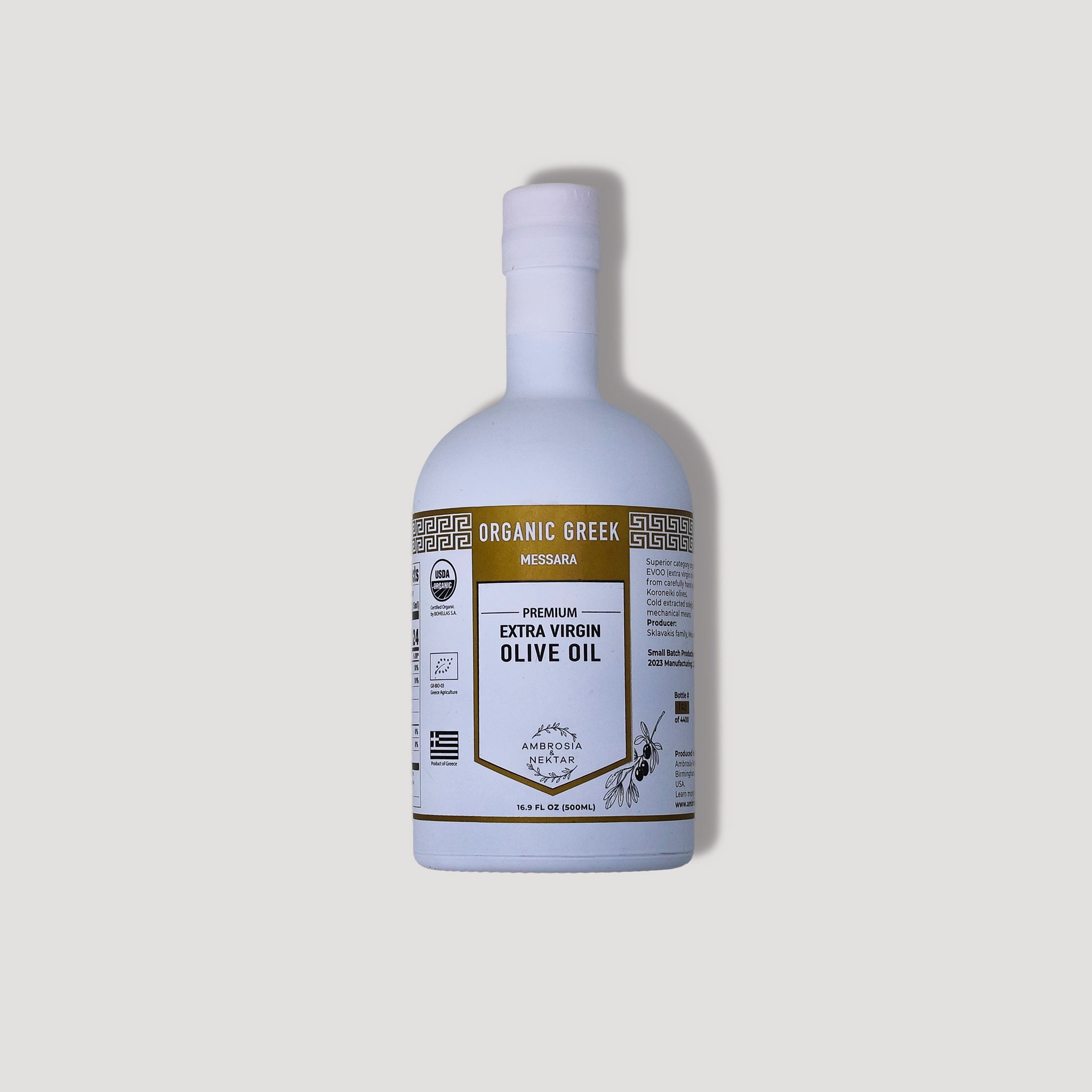 Premium Greek Organic Extra Virgin Olive Oil