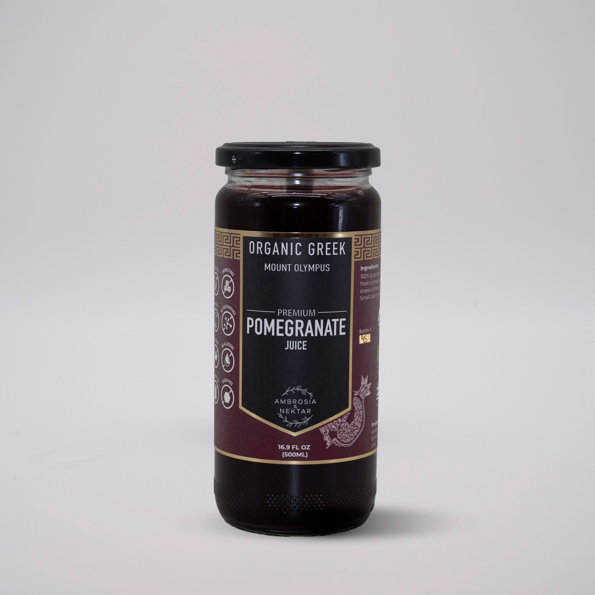 Premium Greek Organic Pomegranate Juice - Ambrosia - Nektar.com