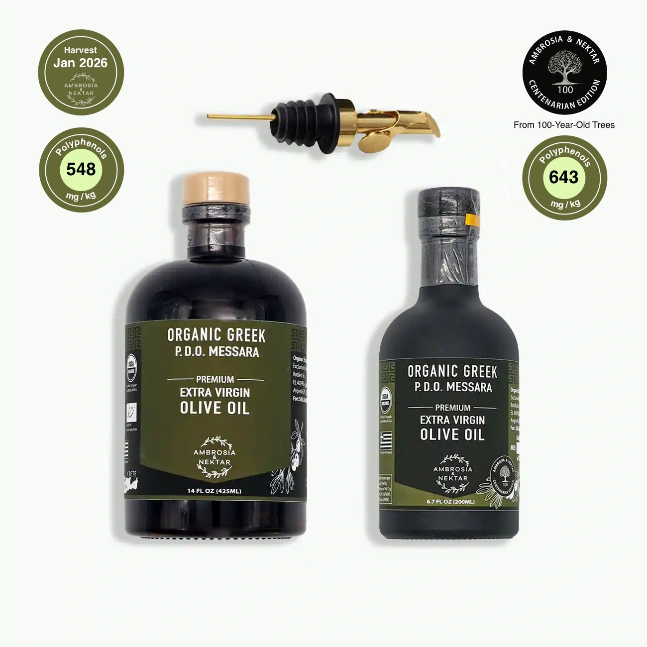 Set: EVOO + EVOO Centenarian + Spout