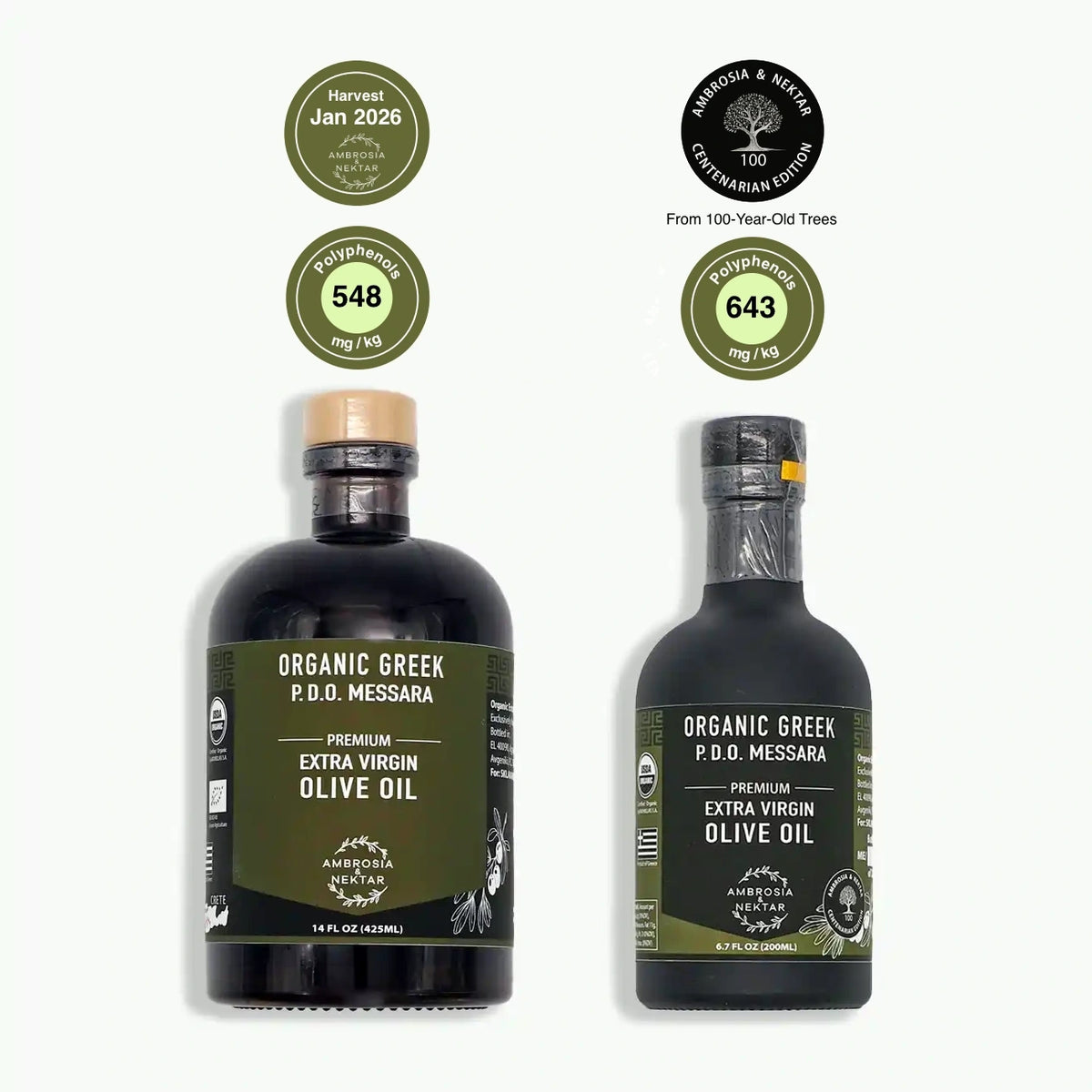 EVOO + EVOO Centenarian + Spout - Ambrosia-Nektar.com EVOO + EVOO Centenarian + Spout - Ambrosia-Nektar.com